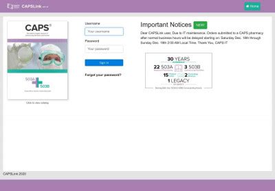 capphils login|CAPSLink.